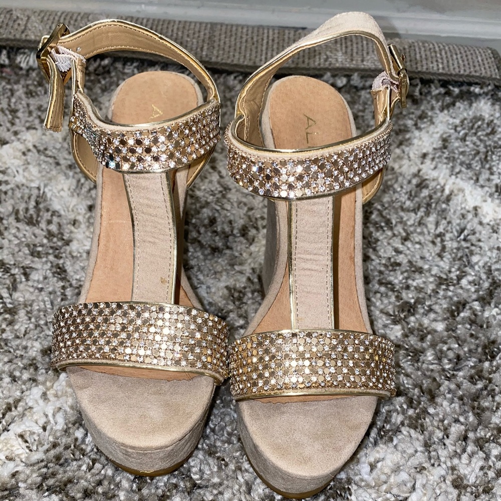 ALDO Rhinestone platform sandals